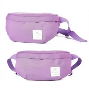 [패션] 커플용 웨이스트백 여행용 힙색 보라색 바디백 나들이 가방