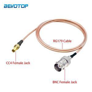 DIN 1.0/2.3 미니 소형 CC4 암 잭-BNC 잭 커넥터  RG179 75 옴 피그테일 HD SDI 케이블  15cm-3 m  1 개