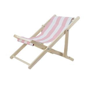 해변 의자 단단한 썬베드 나무 캔버스