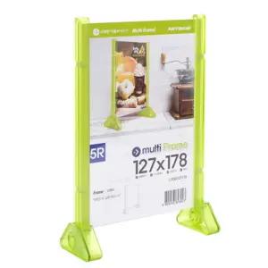 멀티프레임 스탠드형 127x178 중형 5개 5R사이즈메뉴판 아크릴 안내문꽂이 게시판 케이스 POP 쇼케이스 POP