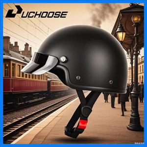 빈티지 헬멧 오토바이 헬멧 크루저 하프 헬멧 남성 여성 성인 어린이 올 시즌 여름 간단하고 멋집니다