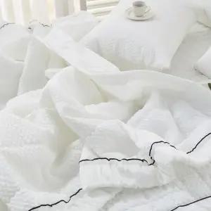 엘로이즈 순면 시어서커 이불베개세트 Q세트 침구 안방 부부 차렵