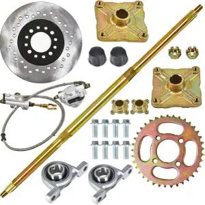 샤프트 + 허브 브레이크 마스터 실린더 교체가 포함된 GXYWADY 32 Go 카트 리어 액슬 키트 ATV 인치