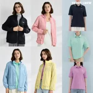 O TEDDY CREW 여성 PK 티셔츠 3종 + 윈드점퍼 1종