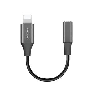 유니콘 아이폰 아이패드 호환 8핀 3.5mm AUX 이어폰젠더 고음질오디오변환젠더 케이블컨버터 CT-400S