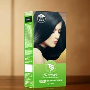 ppd 없는 염색약 선명한 새치 염색 모발 보습 윤기 자연흑갈색 케라틴