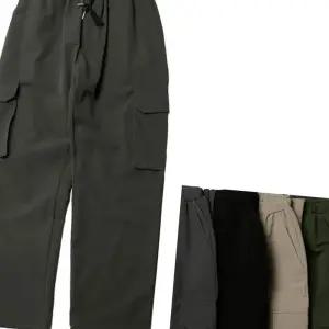 (다올)스판 카고 바지 빅사이즈 건빵 주머니 허리밴딩 편한 남성용