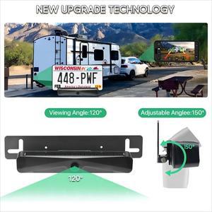 호환 무선 태양광 5G 와이파이 HD 1080P 후면전면 라이센스 카메라  내장 4800mAh 배터리  아이폰 자동차