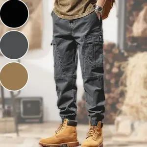 카고 팬츠 스트릿 워크 데일리 남성 조거 팬츠 작업 밴딩 바지 아웃도어 작업복