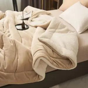 양모이불 겨울 극세사 양털 모달 침구 차렵 담요 이불