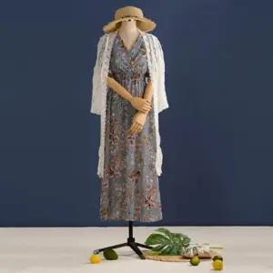 샤랄라 여성스러운 휴가 바캉스 꽃무늬 브이넥 원피스 BGl3+1FTx