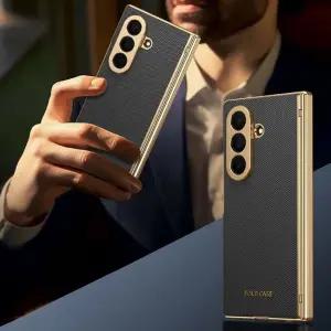 최신 갤럭시 Z폴드 케이스 골드 컬러 강화유리 풀커버 / 핸드폰케이스 지폴드7 6 5 4