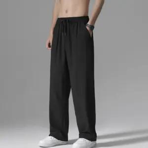 남성 운동 빅사이즈 밴딩 세미 와이드 팬츠 츄리닝 바지