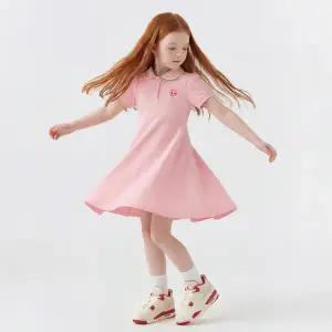 [캐치!티니핑] 여아용 아름핑 PK 카라 플레어 5부 반팔 원피스PE