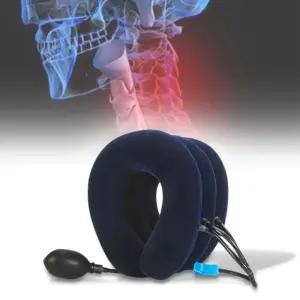 [베스트TOP100]목 지지대 스트레칭기 경추 안정 받침대 휴대용 이완 기구 에어쿠션 늘리기 장치