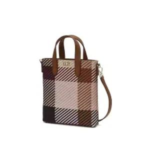 닥스 ACC 브라운 하우스체크 패턴 미니크로스백 DCWA5E501 DCWA5E501W2-JE