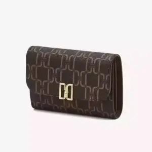 닥스 DCWA5F718W2 25FWSAINT BARNET 브라운 DD로고패턴 가죽 반지갑