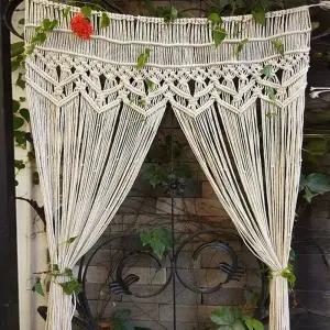 도어커튼 발 문가림막 실커튼 출입문 방문 줄커튼