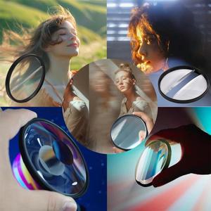 카메라 프리즘 필터 스플릿 칼레이도스코프 58mm 67mm 스월 사진 특수 효과 SLR 렌즈