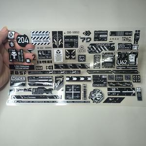 사이버 펑크 기계식 크리스탈 모토 스티커 영어 QR 코드 라벨 비닐 데칼 오프로드 자동차 유리 장식 수하물