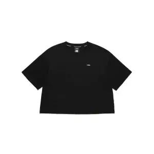 내셔널지오그래픽 NATIONALGEOGRAPHIC N242WTS910 여성 로고 변형 크롭 오버핏 반팔 티셔츠 CARBON BLACKN2