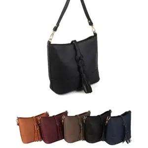 아담사이즈 여성 크로스백 캐주얼백 태슬 가죽백 yrz2+5vOf