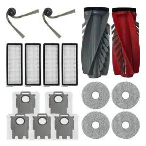 로보락 Q REVO Curv Edge C Pro L 큐레보 커브 엣지 호환 소모품 물걸레 사이드 메인 브러쉬 더스트백 먼지봉투 필터 패키지 SET