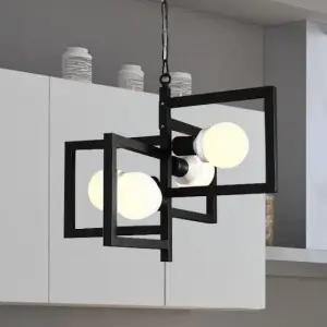 LED거실등 LED 카페 4등 식탁등 (블랙/화이트)