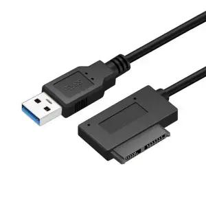 외장하드케이블 연결선 미니 SATA to USB 30 76핀 13핀 어댑터 컨버터 케이블 랩탑 드 CDDVD ROM 슬림라인