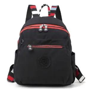 중년 보조 천가방 트렌디 외출 패브릭 블랙 책가방 여대생백팩 30대백팩 여성미니백팩