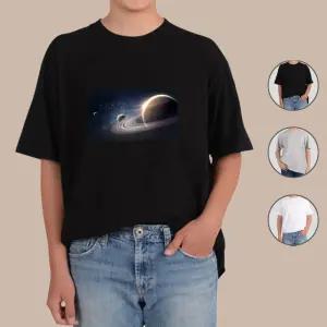아토가토 행성 우주 유니벌스 금빛 별 티셔츠 가족티 반팔티 라운드티