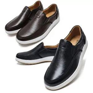 남성 NK93RC88 슬립온 골프화 필드 라운딩 스크린 발편한 가죽신발