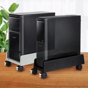 PC받침대 컴퓨터거치대 본체선반 이동식받침 데스크탑