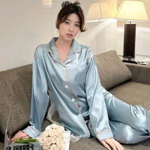 온모어 잠옷세트 실크 여성 여자 파자마 파티 홈웨어 봄옷 웨어 예쁜 실내복