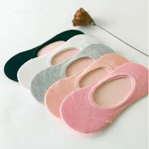 프리미엄 비비드 페이크삭스 5개 세트덧신 여성용 양말 여자 실리콘 선물