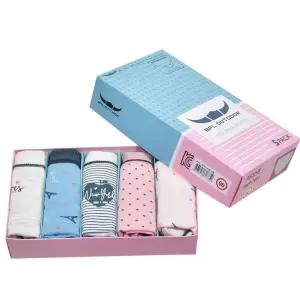 여자팬티 여성 캐쥬얼 베이직 미디 스판 삼각 요일 팬티 5매입