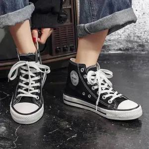 하이탑 스니커즈 남녀공용 커플신발 클래식 청바지코디 캐주얼 데일리 여성운동화 발목화