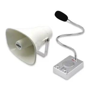 식당 확성기 탁상용 단방향 스피커 교탁 주방 주방마이크 안내 마이크 호출 방송 소형