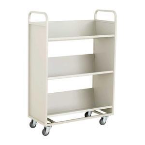학교 2단책사다리 도서관 사일런트휠 반납대 책꽂이 북카트 3단 A타입 북트럭 이동식