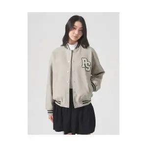 매장정품 에잇세컨즈 8SECONDS 베이스볼 패딩 봄버 아이보리 354X38MQ20 675424