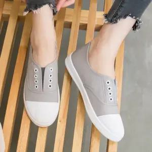 운동화 스니커즈 봄 여자 슬립온 단화 여성단화 여성 베이직로퍼 4컬러 D313