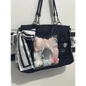 대용량 투명포켓 재발급 이타백 블랙 덕질가방 보부상