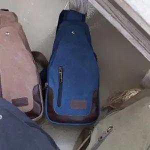 여자 빈티지 캐주얼 미니 가방 남성 슬링백 네이비