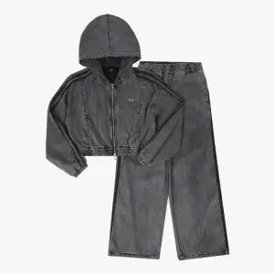 더데이걸 HC37 힙해찰랑해데님후드집업셋트 THE DAY GIRLS 여아 주니어 아동복 TGMS26