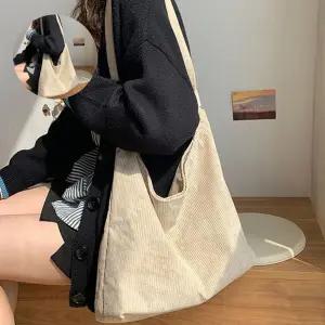 겨울 가을 여성 숄더백 코듀로이 가방 출근 대학생 백