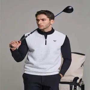 DB6505-1M NH61PF61 스포츠골프반집업배색베스트 다운블로우