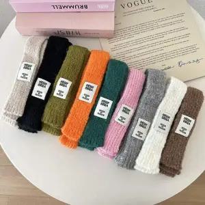 OA 울 슬림 타이 머플러 롱 무지 니트 스카프 목도리 쁘띠목도리