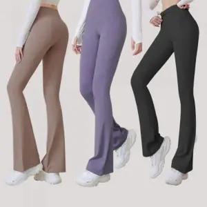 여성 스포츠 부츠컷 레깅스 트레이닝 팬츠 컬러 바지