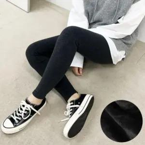 [셀러에이드]여성 밍크 융털 기모 레깅스 겨울 무발 쫄바지 수면 안감 보온 바지