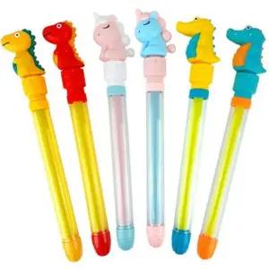어린이 물총 아동 물총 가벼운 휴대용 수영장 여름 놀이 주사기 유니콘 펌프식 캐릭터 장난감 물놀이 소형